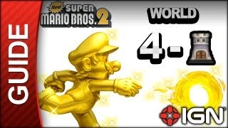 New Super Mario Bros 2  Star Coin Guide  World 4Tower  Walkthrough [upl. by Malkin]