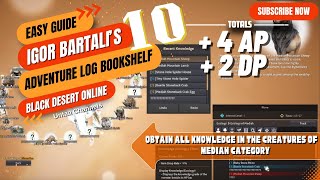 Obtain all Knowledge in the Creatures of Mediah category  Igor Bartali’s Adventure Log Book 10 [upl. by Ailaht]