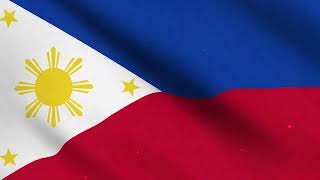 Flag Of Philipina  Philippines National Flag Waving Animation Full Screen  Filipino [upl. by Rouvin]