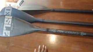 ISLE Stand Up Paddle Board Paddles Quick Review [upl. by Gambrill]