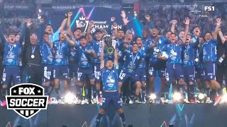 Pachucas CONCACAF Champions Cup Final Trophy presentation following win vs Columbus  FOX Soccer [upl. by Edurtreg]