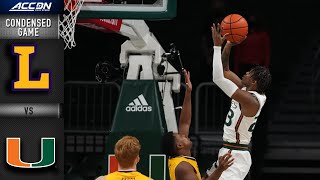 Lipscomb vs Miami Condensed Game  202122 ACC Men’s Basketball [upl. by Atinad918]