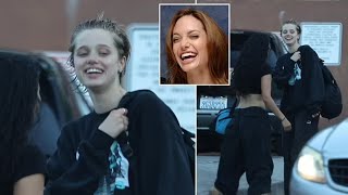 Angelina Jolies Daughter Shiloh Spotted Laughing with a Friend in LA [upl. by Clareta]