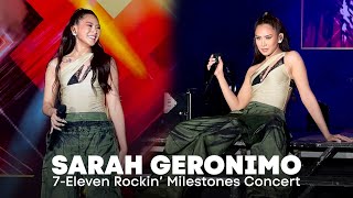 ‘Kilometro’ ‘DatiDati’ ‘Alam’ ‘Tala’  7Eleven Rockin’ Milestones Concert  Sarah Geronimo [upl. by Sharlene]