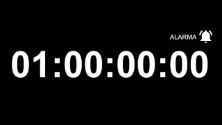 🔔CRONÓMETRO de 1 hora con ALARMA  Temporizador de 60 minutos [upl. by Tem]