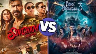 Singham Again and Bhool Bhulaiyaa3 Box Office Collection Review [upl. by Buseck]