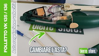 Come cambiare lasta regolazione velocità Folletto VK135 VK136  BierreStore [upl. by Dusa]