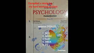 Psychology Practical File Class 12 how to write practical in Psychology cbsencert [upl. by Henig]