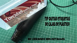 TIP Quitar etiquetas de cajas de plástico [upl. by Viens]