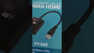 ADAPTADOR USB 30 PARA HDMI  FY542 [upl. by Doyle330]