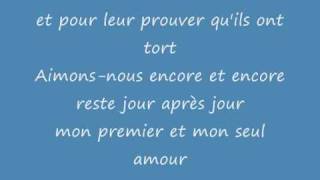 mon premier et mon seul amourlyric [upl. by Joris]