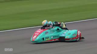 British Sidecar Championship 2023 Round 5 Thruxton  Race 1 [upl. by Aihsela351]