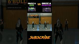 Evo Groza Vs Incubator Groza 🍷 freefire ffshorts [upl. by Emiolhs259]