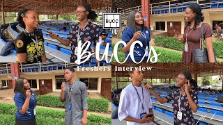 Babcock University Computer Clubs BUCCs Freshers Interview Part 1 [upl. by Eiffe]