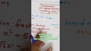 Factorisation class 910th maths algebra [upl. by Defant]