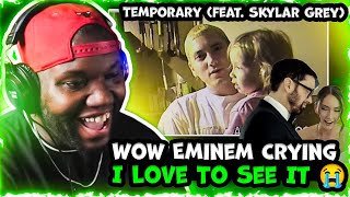 Eminem  Temporary feat Skylar Grey Official Music Video Reaction [upl. by Leahcimauhsoj]