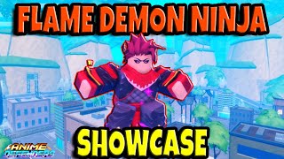 Flame Demon Ninja Showcase  Anime Defenders [upl. by Ungley]