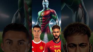 Guess the superhero Footballer jersey for ronaldo and mbappe and messi goat shorts football [upl. by Anaicilef]