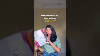 Sneakers from Meesho for ₹428😱ThatAmbivertGirl viral viralshorts meesho meeshohaul ytshorts [upl. by Chelton]