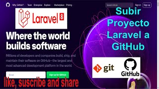 Laravel 8 Subir proyecto a GitHub [upl. by Noach]