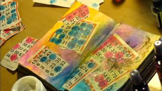 My First Art Journaling Tutorial Using Dylusions Ink Sprays [upl. by Avraham]