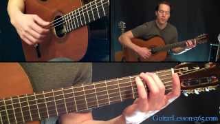 Classical Gas Guitar Lesson  Mason Williams  Part One [upl. by Judie]