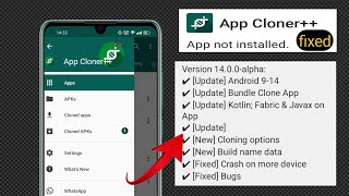 App Cloner Alpha v14 fixed  Android 12 amp13 support [upl. by Kcirrez]