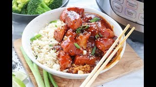 How To Make Instant Pot Chinese Honey Chicken [upl. by Ahcsropal]