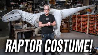 Adam Savages Four Year Build LifeSize Velociraptor Costume [upl. by Brandie]