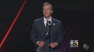 Nick Foles Wins ESPY For Best Championship Performance [upl. by Fabyola584]