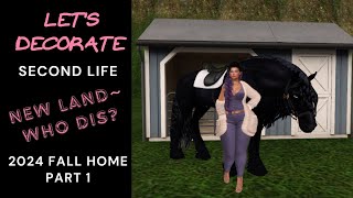 🍁 Second Life  Lets Decorate 2024 Fall Home Live Stream Part 1 🍁 [upl. by Erehs]