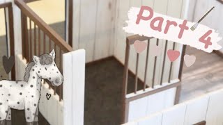 Making a Model Horse Barn Part 4 Schleich Crafting [upl. by Aryhs775]