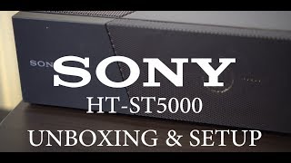 Sony HTST5000 Atmos Soundbar Unboxing Setup and First Impressions  Dolby Atmos  DTSX [upl. by Mccall]