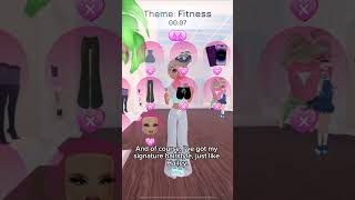 Dress to Impress Theme is Fitness Inspired by Hailey Fernan dresstoimpress roblox dti royal [upl. by Blessington]