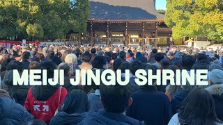 4K EXPLORING MEIJI JINGU SHRINE  NEW YEAR TRADITION tokyohatsumodemeijijingushrine [upl. by Leahciam]