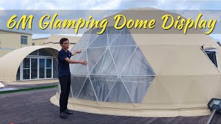 Dia6m Luxury Geodesic Dome on Shelter Rooftop Display Area [upl. by Harmonia]