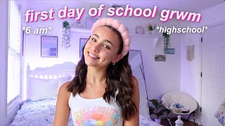 get ready with me for the first day of school grwm vlog [upl. by Atiuqad]