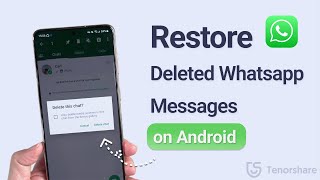 How to Restore Deleted Whatsapp Messages on Android Without Backup 2023 [upl. by Annanhoj540]