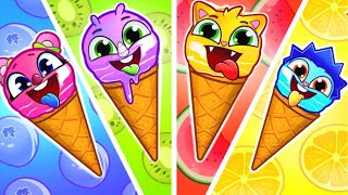 I Love Ice Cream Song 😍🍦  Funny Kids Songs and Nursery Rhymes by Baby Zoo Story [upl. by Wolram913]