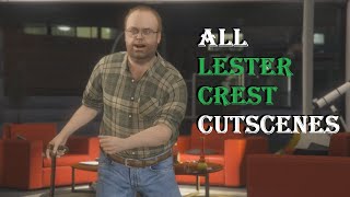 All LESTER CREST Cutscenes in GTA 5 Story Mode  Jay Klaitz [upl. by Eelyrehc]