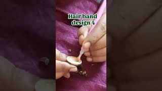 Making Hair band design at home hairband makingathome hairaccessories [upl. by Gasper931]