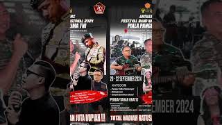 Sahabat TNI Jangan lewatkan Antasari Festival Band Nasional 2024 dalam Rangka Piala Panglima TNI [upl. by Wilser]