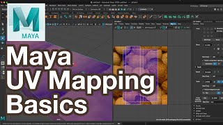 Basic UV Mapping Maya Tutorial with Planar Projections [upl. by Dot144]