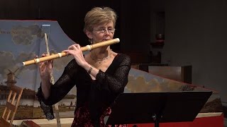 JS Bach Partita in A Minor for flute Allemande BWV 1013 Kate Clark baroque flute 4K UHD [upl. by Roma]