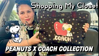 Peanuts x Coach Outlet Collection  Shopping My Closet Day 23 [upl. by Eiramnaej]