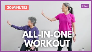 All in One Workout  Exercises for Seniors Beginners [upl. by Aciraa]