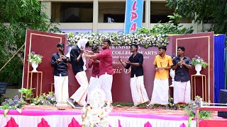 Boys lazy dance 🕺🤣😅in ethnic day ❤‍🔥💥Tumkur university dhyandarsh 😎clg performance [upl. by Shannon]