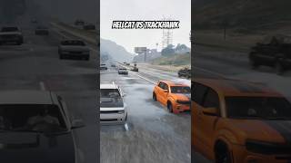 PEYSOLIVE  Hellcat Vs TrackHawk roll race In GTA ONLINE [upl. by Nosinned354]