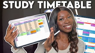 HOW TO MAKE THE BEST STUDY TIMETABLE that youll actually stick to ✨📚 [upl. by Edouard]