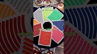 Wheel sticker Rs 79 only order whatsapp bike cycle sticker shorts bikemodify bike tamil mt [upl. by Jansen]